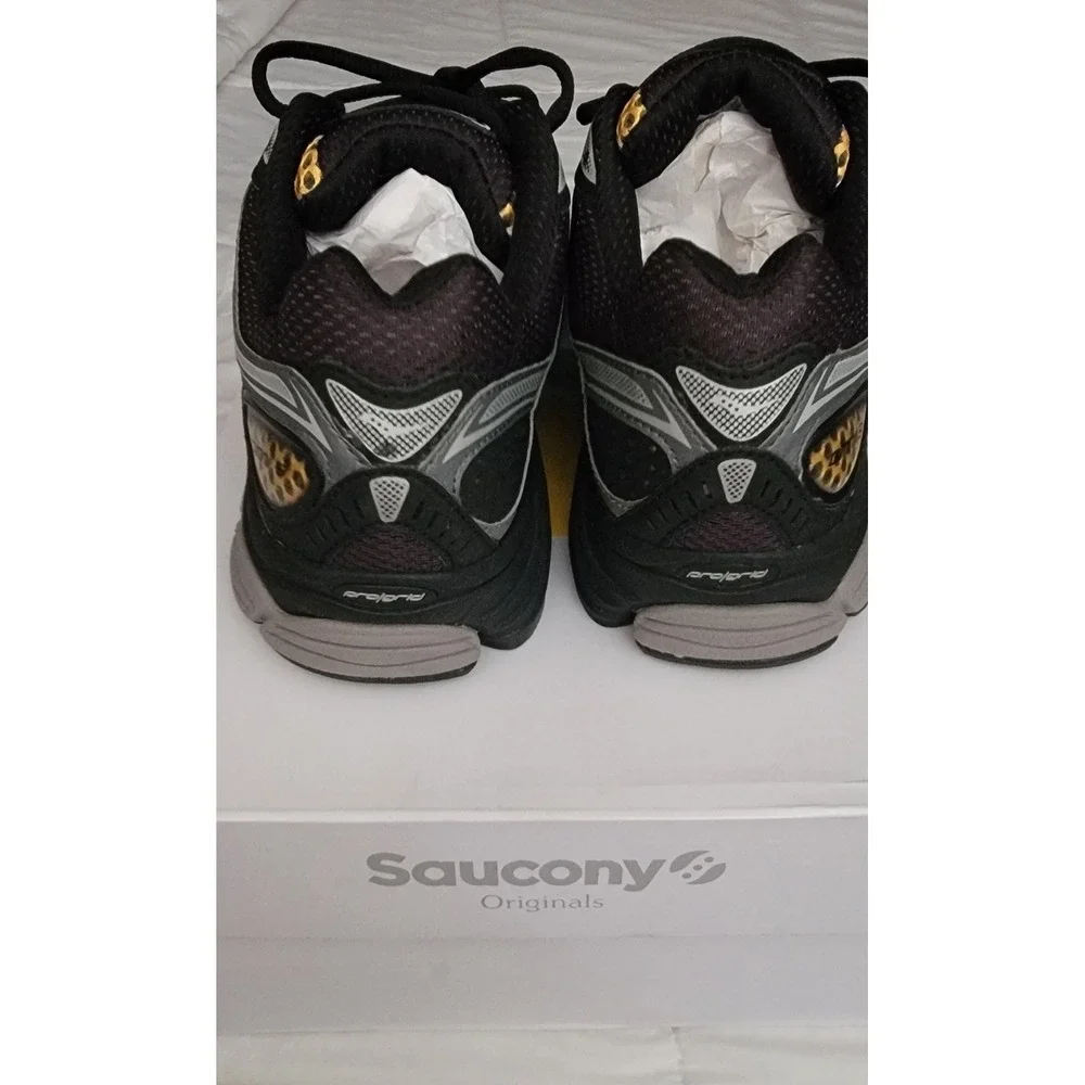 Saucony Progrid Omni Running Shoes Yellow Blk Mesh Athletic Sneakers Women's 9.5